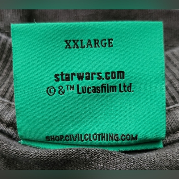 Civil Regime Star Wars Concrete "Green Crystal" 199X Oversized Tee - Picture 3 of 11